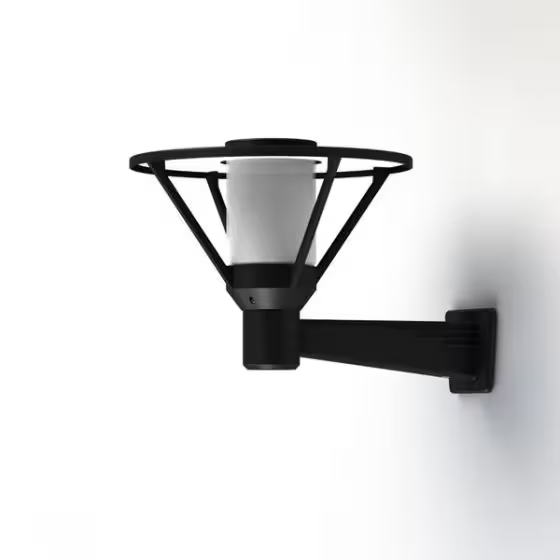 Bermude Frosted Glass Upwards Wall Bracket