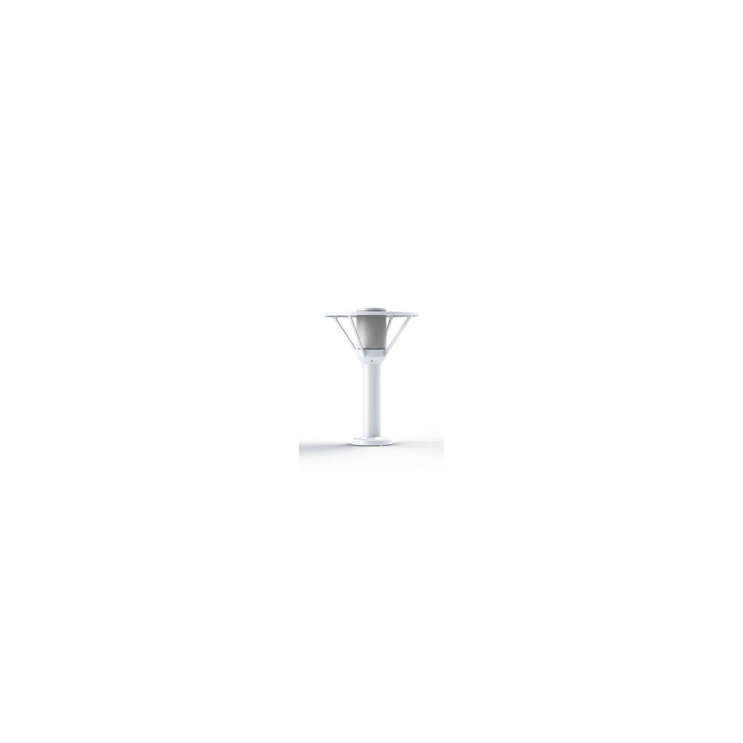 Bermude Frosted Glass Ground Light with White Reflector