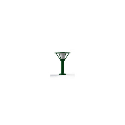 Bermude Frosted Glass Ground Light with White Reflector
