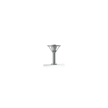 Bermude Frosted Glass Ground Light with White Reflector