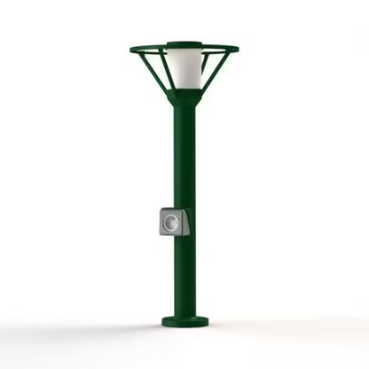 Bermude Small Frosted Glass Socket Bollard