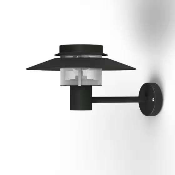 Kerlouan Clear Glass Upwards Wall Bracket