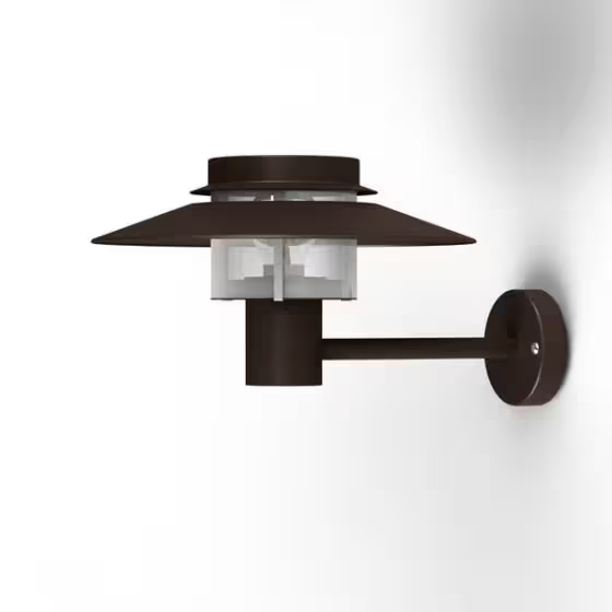 Kerlouan Clear Glass Upwards Wall Bracket