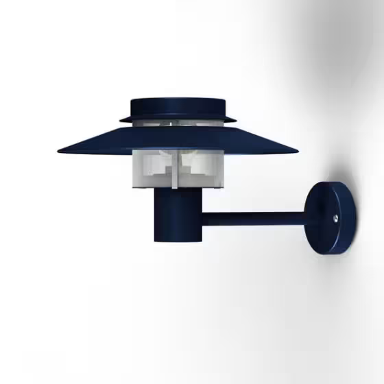 Kerlouan Clear Glass Upwards Wall Bracket