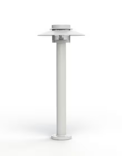 Kerlouan Small Clear Glass Bollard with Polycarbonate Diffuser