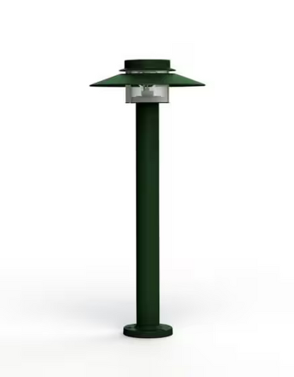 Kerlouan Small Clear Glass Bollard with Polycarbonate Diffuser