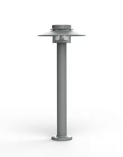 Kerlouan Small Clear Glass Bollard with Polycarbonate Diffuser