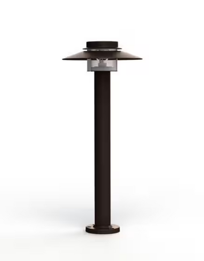 Kerlouan Small Clear Glass Bollard with Polycarbonate Diffuser