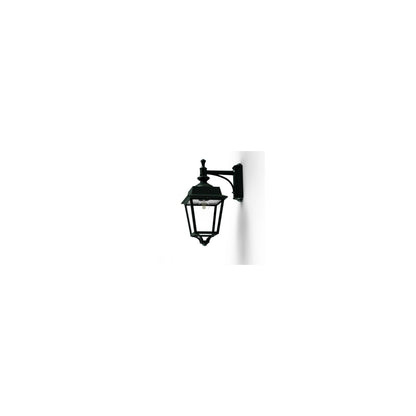 Place des Vosges 1 Evolution Model 4 Clear Glass Downwards Wall Bracket with Injection-Moulded Aluminium