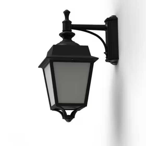 Place des Vosges 1 Evolution Model 4 Opal Glass Downward Wall Bracket