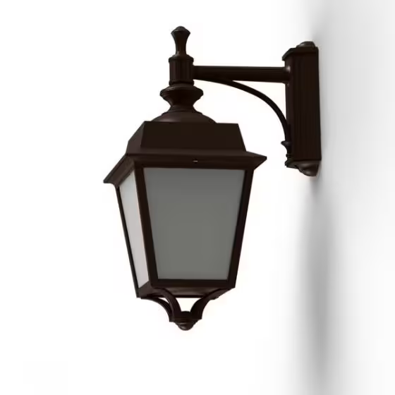 Place des Vosges 1 Evolution Model 4 Opal Glass Downward Wall Bracket