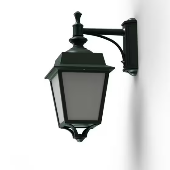 Place des Vosges 1 Evolution Model 4 Opal Glass Downward Wall Bracket