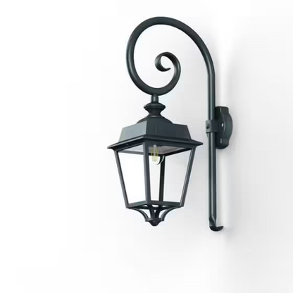 Place des Vosges 1 Evolution Model 5 Clear Glass Swan Neck E27 Wall Bracket