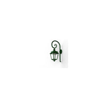 Place des Vosges 1 Evolution Model 5 Clear Glass Swan Neck E27 Wall Bracket with Four-Sided Lantern