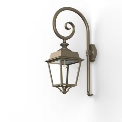 Place des Vosges 1 Evolution Model 5 Clear Glass Swan Neck E27 Wall Bracket