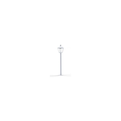 Place des Vosges 1 Evolution Clear Glass Lamp Post with Four-Sided Glass lantern