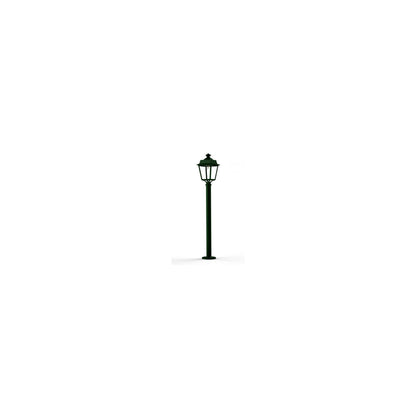 Place des Vosges 1 Evolution Clear Glass Lamp Post with Four-Sided Glass lantern