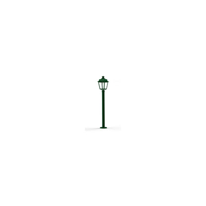 Place des Vosges 1 Evolution Clear Glass Lamp Post with Four-Sided Glass lantern