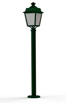 Place des Vosges 1 Evolution Model 9 Large Opal Glass Lamp Post