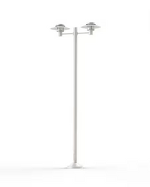 Kerlouan Large Double Arm Clear Glass Lamp Post