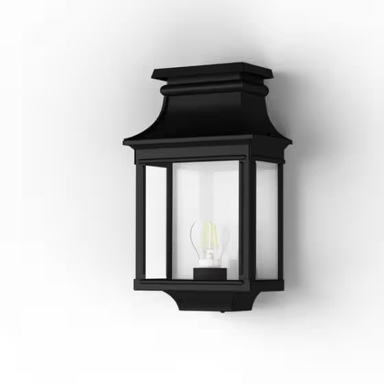 Louis Philippe 1 Clear Glass Wall Light