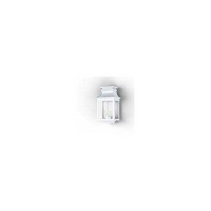 Louis Philippe 1 Clear Glass Wall Light with Three-Sided Lantern