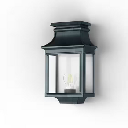 Louis Philippe 1 Clear Glass Wall Light