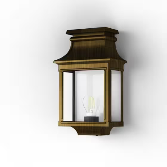 Louis Philippe 1 Clear Glass Wall Light