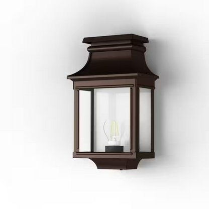 Louis Philippe 1 Clear Glass Wall Light