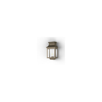 Louis Philippe 1 Clear Glass Wall Light with Three-Sided Lantern