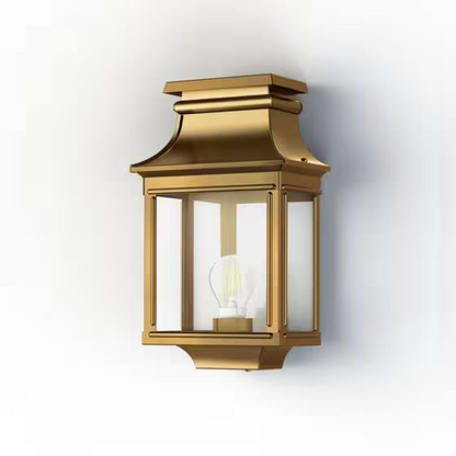Louis Philippe 1 Clear Glass Wall Light