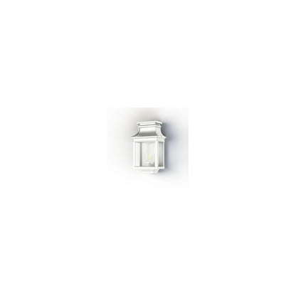 Louis Philippe 1 Clear Glass Wall Light with Three-Sided Lantern