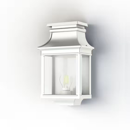 Louis Philippe 1 Clear Glass Wall Light