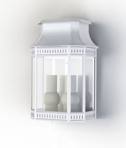 LOUIS PHILIPPE 2 Clear Glass Wall Light