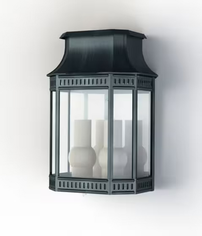 LOUIS PHILIPPE 2 Clear Glass Wall Light