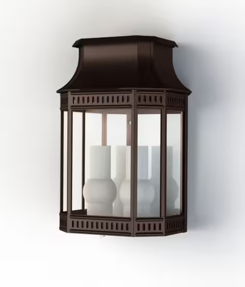 LOUIS PHILIPPE 2 Clear Glass Wall Light