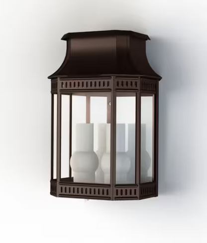 LOUIS PHILIPPE 2 Clear Glass Wall Light
