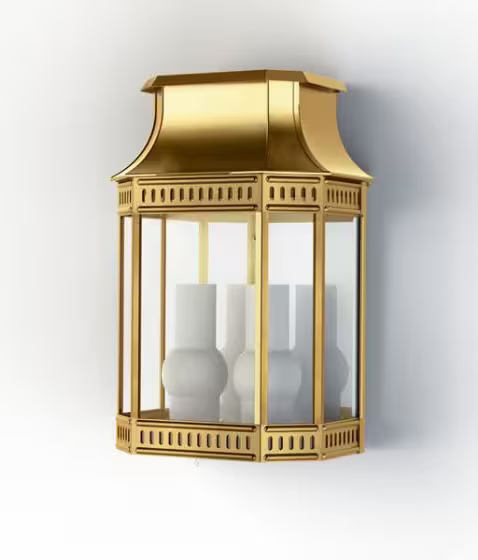 LOUIS PHILIPPE 2 Clear Glass Wall Light