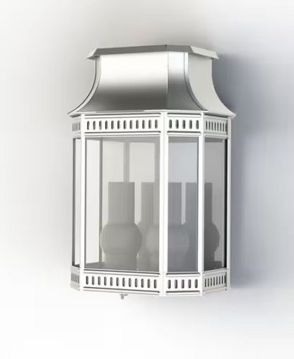 LOUIS PHILIPPE 2 Clear Glass Wall Light