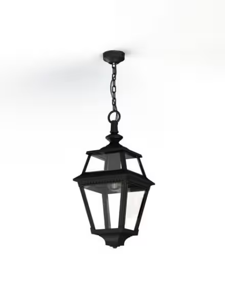 Place Des Vosges 2 Clear Glass Chain Pendant