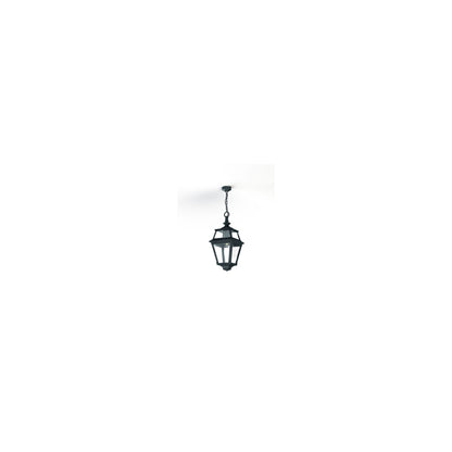 Place Des Vosges 2 Clear Glass Chain Pendant with Four-Sided Lantern