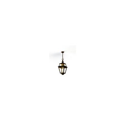Place Des Vosges 2 Clear Glass Chain Pendant with Four-Sided Lantern