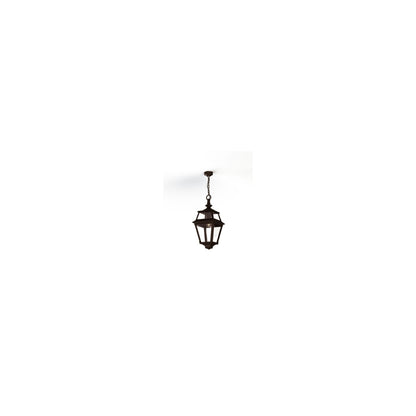Place Des Vosges 2 Clear Glass Chain Pendant with Four-Sided Lantern