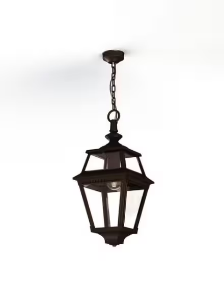 Place Des Vosges 2 Clear Glass Chain Pendant