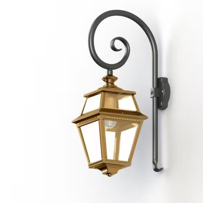 Place Des Vosges 2 Clear Glass Swan Neck Wall Bracket