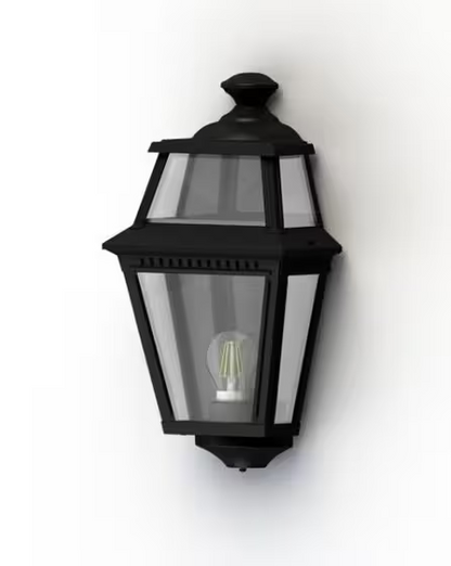 Place Des Vosges 2 Clear Glass Wall Light with Four-Sided Lantern