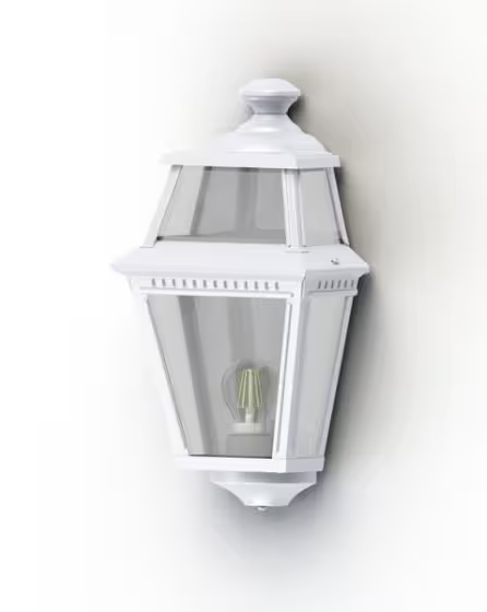 Place Des Vosges 2 Clear Glass Wall Light with Four-Sided Lantern