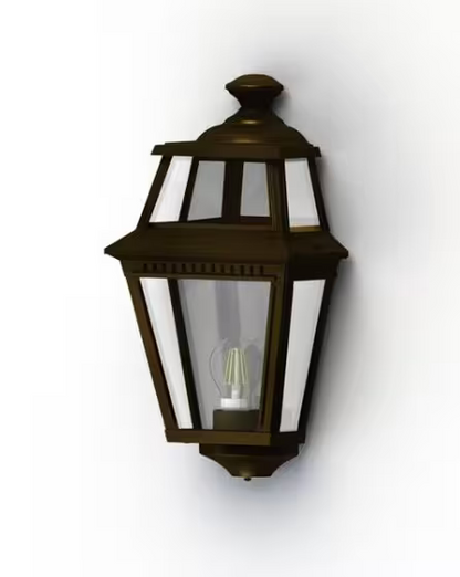 Place Des Vosges 2 Clear Glass Wall Light with Four-Sided Lantern