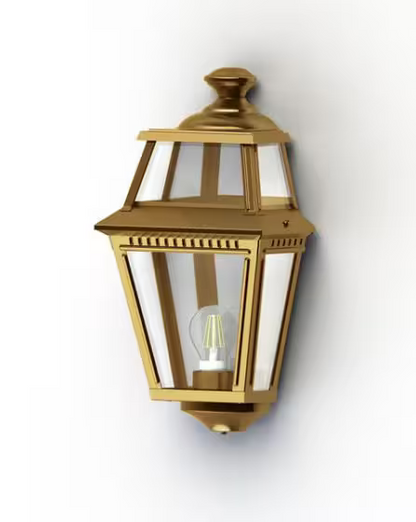 Place Des Vosges 2 Clear Glass Wall Light with Four-Sided Lantern