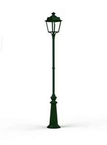 Place des Vosges 1 Evolution Extra-Large Clear Glass Lamp Post